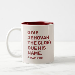 Geschenk mit Jahresspruch 2025 JW-Becher Zweifarbige Tasse