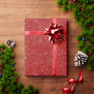 Geschenk mit Liebe eingewickelt Geschenkpapier