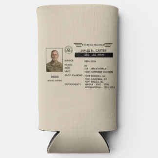 Geschenk mit Militärdienstnachweis Selters Dosenkühler