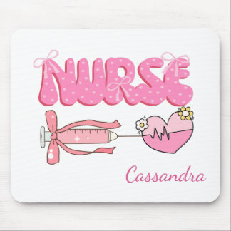 Geschenk mit Namen für Krankenpflegeschüler Schule Mousepad