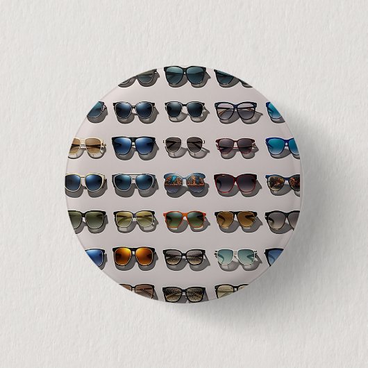 Geschenk mit Sonnenbrillenthema Button (Vorderseite)