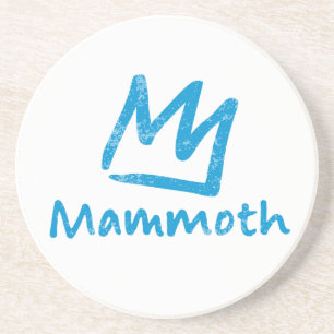 Geschenk mit Vintage-Mammoth-Mountain-Skigebiet-Be Getränkeuntersetzer