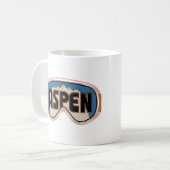 Geschenk mit Vintage-Mammoth-Mountain-Skigebiet-Be Kaffeetasse (Vorderseite Links)