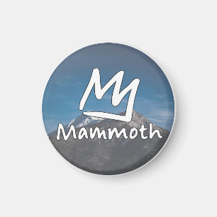 Geschenk mit Vintage-Mammoth-Mountain-Skigebiet-Be Magnet