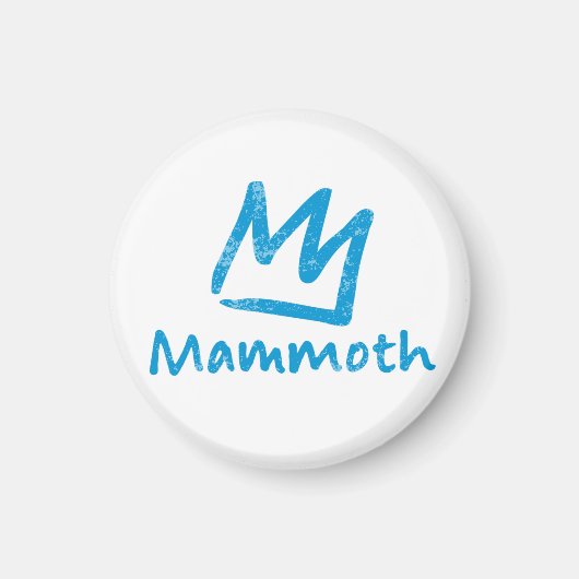 Geschenk mit Vintage-Mammoth-Mountain-Skigebiet-Be Magnet (Vorne)