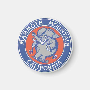 Geschenk mit Vintage-Mammoth-Mountain-Skigebiet-Be Magnet