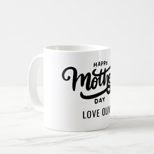 Geschenk Muttertag Kaffeetasse (Vorderseite Links)