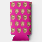 Geschenk nach Maß, Personalisiertes Gesicht, Foto, Selters Dosenkühler (Rückseite)