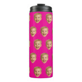 Geschenk nach Maß, Personalisiertes Gesicht, Foto, Thermosbecher (Vorderseite)