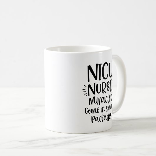 Geschenk NICU Krankenschwesterkaffee-Tassenzitat Kaffeetasse (VorderseiteRechts)