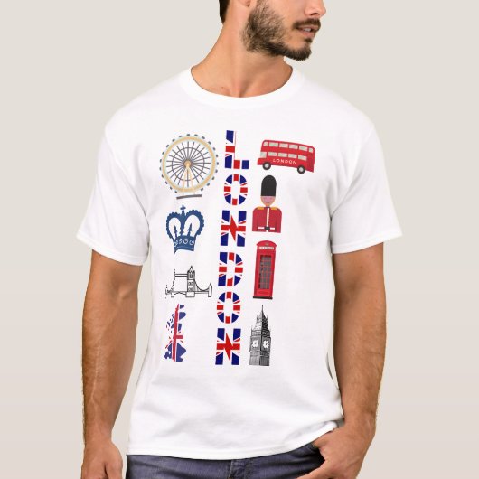 Geschenk oder Andenken aus London T-Shirt (Vorderseite)
