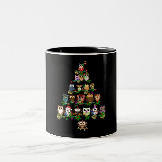 Geschenk| Owells Pine Christmas Season Zweifarbige Tasse (Mittel)