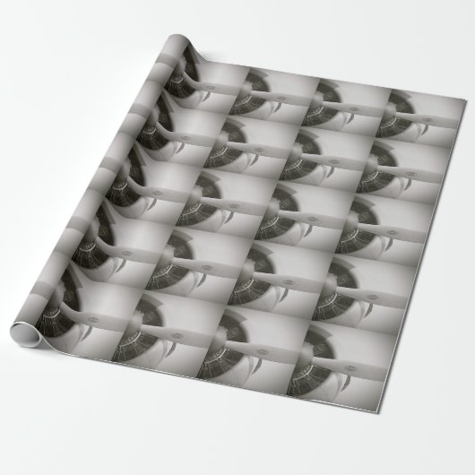 Geschenk-Packpapier des Flugzeugpropeller-B&W Geschenkpapier (Ungerollt)