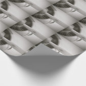 Geschenk-Packpapier des Flugzeugpropeller-B&W Geschenkpapier (Ecke)