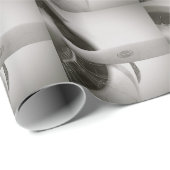 Geschenk-Packpapier des Flugzeugpropeller-B&W Geschenkpapier (Rolleneckpunkt)