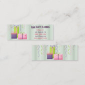 Geschenk-Party-Planer Mini Visitenkarte (Vorne/Hinten)