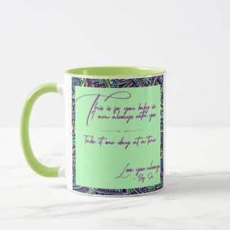 Geschenk personalisierte Umarmung für BabySchweste Tasse