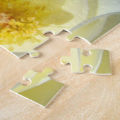 Geschenk-Puzzlespiel-weiße gelbe Puzzle (Seite)