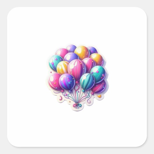 GESCHENK QUADRATISCHER AUFKLEBER (Vorderseite)