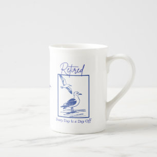 Geschenk Reise-Tasse Ruhestand Porzellantasse