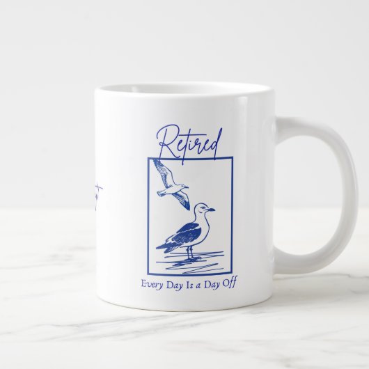 Geschenk Rentner-Reisemug Jumbo-Tasse (Rechts)