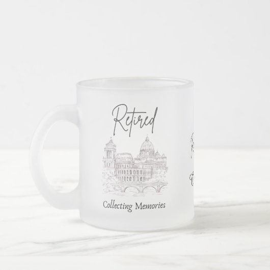 Geschenk Rentner-Reisemug Mattglastasse (Links)