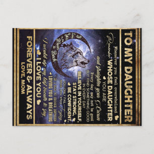 Geschenk Schmetterlinge für meine Tochter, Tochter Postkarte