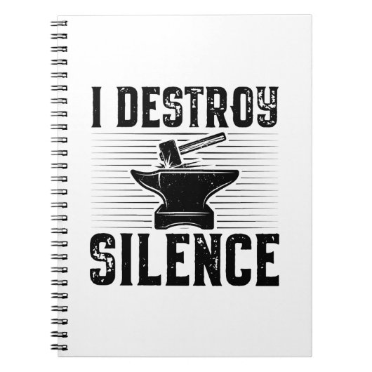 Geschenk schmieden | Blacksmith Blacksmithing Anvi Notizblock (Vorderseite)