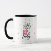 Geschenk schwarze rosa niedliche Weltbestes Tasse (Links)