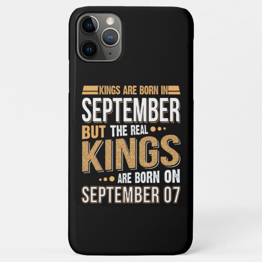 Geschenk September | Könige sind im September 07 G Case-Mate iPhone Hülle (Rückseite)