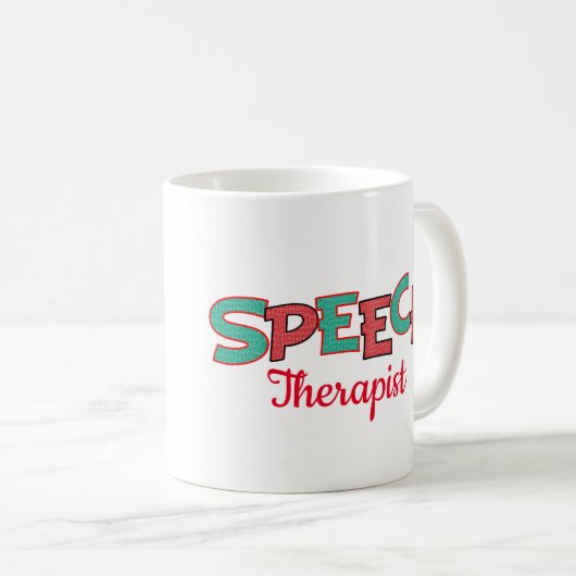 Geschenk! SLP Speech Pathologe Tasse (VorderseiteRechts)
