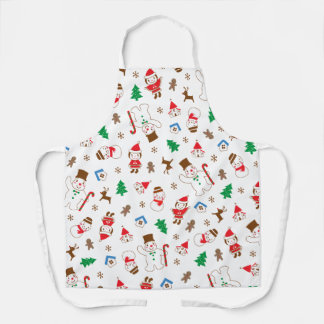 Geschenk süße Weihnachtsfeiertags-Kekse Familie Schürze