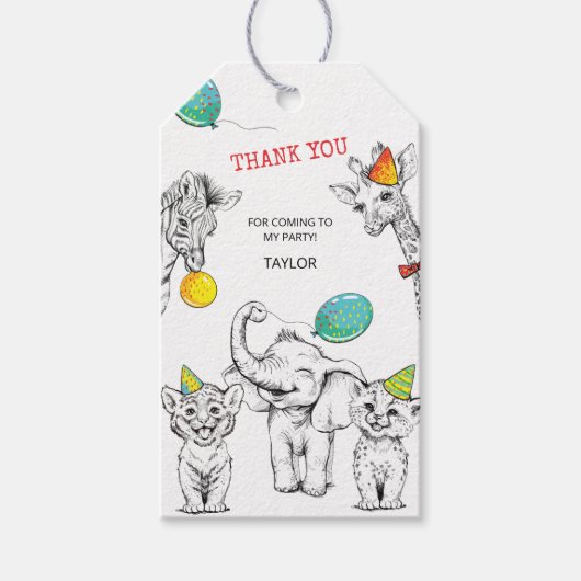 Geschenk Tag 5 Jahrestag Party Geschenkanhänger (Vorderseite)