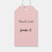 Geschenk-Tag Blütenrot-Rosa Geschenkanhänger (Rückseite)