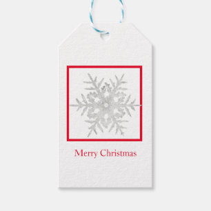 Geschenk-Tag Frohe Weihnachtsbentley Schneeflocke Geschenkanhänger