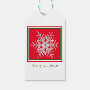 Geschenk-Tag Frohe Weihnachtsbentley Schneeflocke Geschenkanhänger