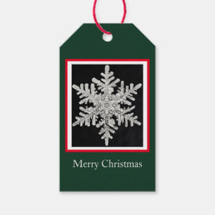 Geschenk-Tag Frohe Weihnachtsbentley Schneeflocke Geschenkanhänger