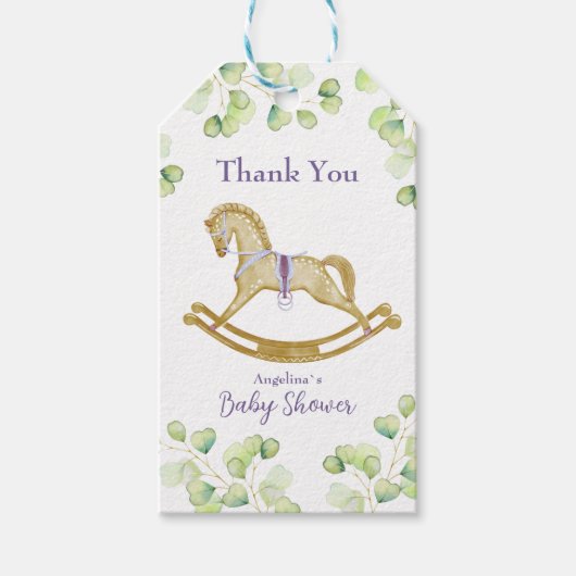 Geschenk-Tag für Babydusche Geschenkanhänger (Vorderseite)