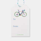 Geschenk-Tag für die ultimative Bike-Reise Geschenkanhänger (Rückseite)