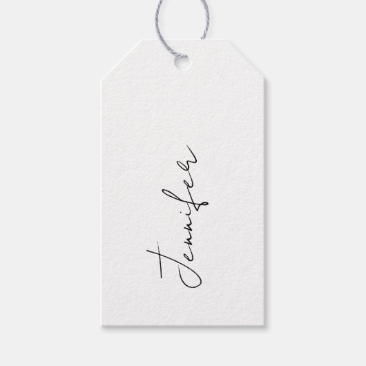 Geschenk Tag für ein Brautparty mit Namen. Geschenkanhänger (Vorderseite)