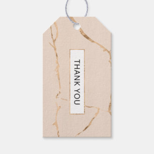 Geschenk-Tag für Rosa und Goldmarmor / Liebesmarke Geschenkanhänger
