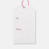 Geschenk Tag Merry Christmas Bentley Snowflake Geschenkanhänger (Rückseite)