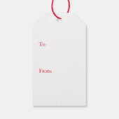 Geschenk Tag Merry Christmas Bentley Snowflake Geschenkanhänger (Rückseite)