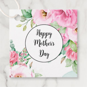 Geschenk Tag Pink Blumenmutter Tag Geschenkanhänger