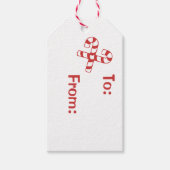 Geschenk-Tag - Red Candy Canes Geschenkanhänger (Vorderseite)