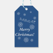 Geschenk-Tag - Schneeflocken Geschenkanhänger (Rückseite)