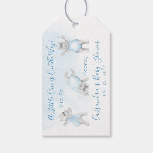 Geschenk-Tags für Baby-Party mit Nilpferd-Salto fü Geschenkanhänger