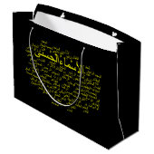 Geschenk-Tasche - 99 Namen von Allah (arabisch) Große Geschenktüte (Rückseite Schrägansicht)