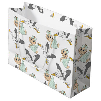 Geschenk-Tasche der Babyparty-/Geburt - groß, Große Geschenktüte