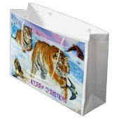 Geschenk-Tasche glatt Große Geschenktüte (Vorderseite Schrägansicht)